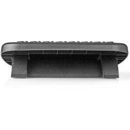 POŠKOZENÝ OBAL - NEDIS ergonomická podnožka/ nastavitelné úhly/ plastová/ černá