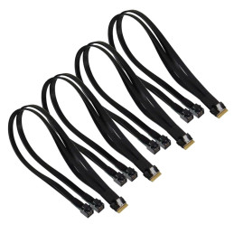 Supermicro 4 NVMe Cable Kit for X12 Ultra SYS-610U-TNR,RoHS 4x )1x Slimline to 2x HD )