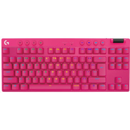Logitech G PRO X TKL LIGHTSPEED Gaming Keyboard - MAGENTA - US INT'L - 2.4GHZ/BT - TACTILE