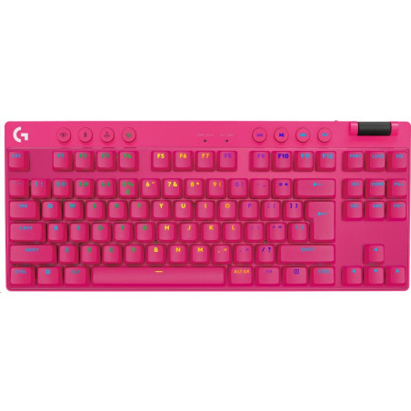 Logitech G PRO X TKL LIGHTSPEED Gaming Keyboard - MAGENTA - US INT'L - 2.4GHZ/BT - TACTILE