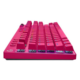 Logitech G PRO X TKL LIGHTSPEED Gaming Keyboard - MAGENTA - US INT'L - 2.4GHZ/BT - TACTILE