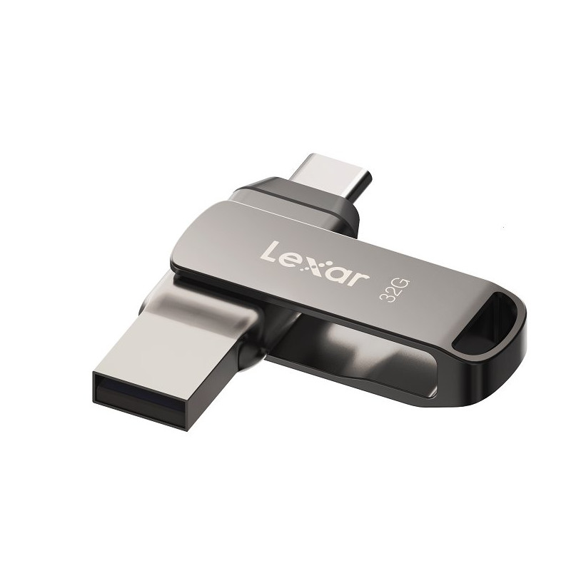 Lexar flash disk 32GB - JumpDrive D400 Dual USB-C & USB-A 3.1 (čtení až 100MB/s)