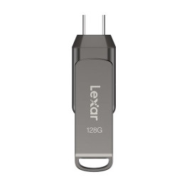 Lexar flash disk 128GB - JumpDrive D400 Dual USB-C & USB-A 3.1 (čtení až 130MB/s)