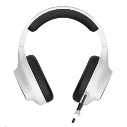 CANYON Herní headset Shadder GH-6, RGB podsvícení, USB + 3,5mm jack, 2m kabel, bílý