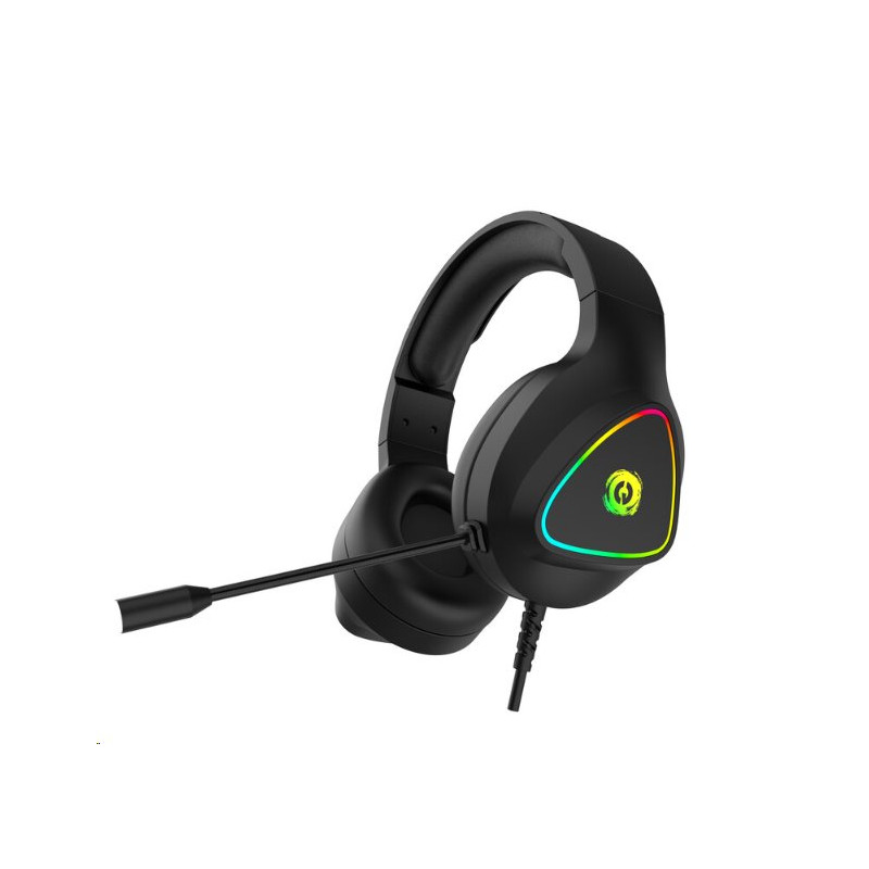 CANYON Herní headset Shadder GH-6, RGB podsvícení, USB + 3,5mm jack, 2m kabel, černý