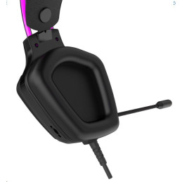 CANYON Herní headset Darkless GH-9A, RGB podsvícení, USB + 3.5mm jack, 2m kabel, černý