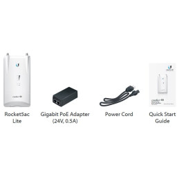 Ubiquiti Stanice (venkovní) R5AC-Lite Rocket AirMax, 5 GHz, 2x RSMA, PoE-in