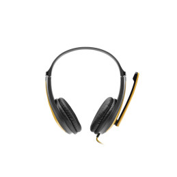 CANYON headset HSC-1, lehký, 3,5 mm jack TRRS, černo-žlutá