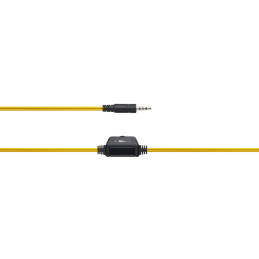 CANYON headset HSC-1, lehký, 3,5 mm jack TRRS, černo-žlutá