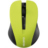 CANYON myš optická bezdrátová CMSW1, nastavitelné rozlišení 800/1000/1200 dpi, 4 tl, USB nano reciever, žlutá
