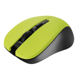 CANYON myš optická bezdrátová CMSW1, nastavitelné rozlišení 800/1000/1200 dpi, 4 tl, USB nano reciever, žlutá