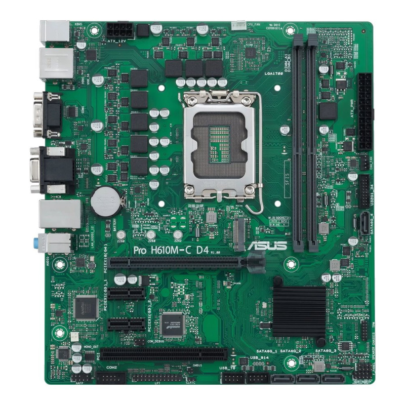 MB ASUS Pro H610M-C D4-CSM /LGA1700/2xDDR4/M.2/ HDMI/DP/D-Sub/mATX