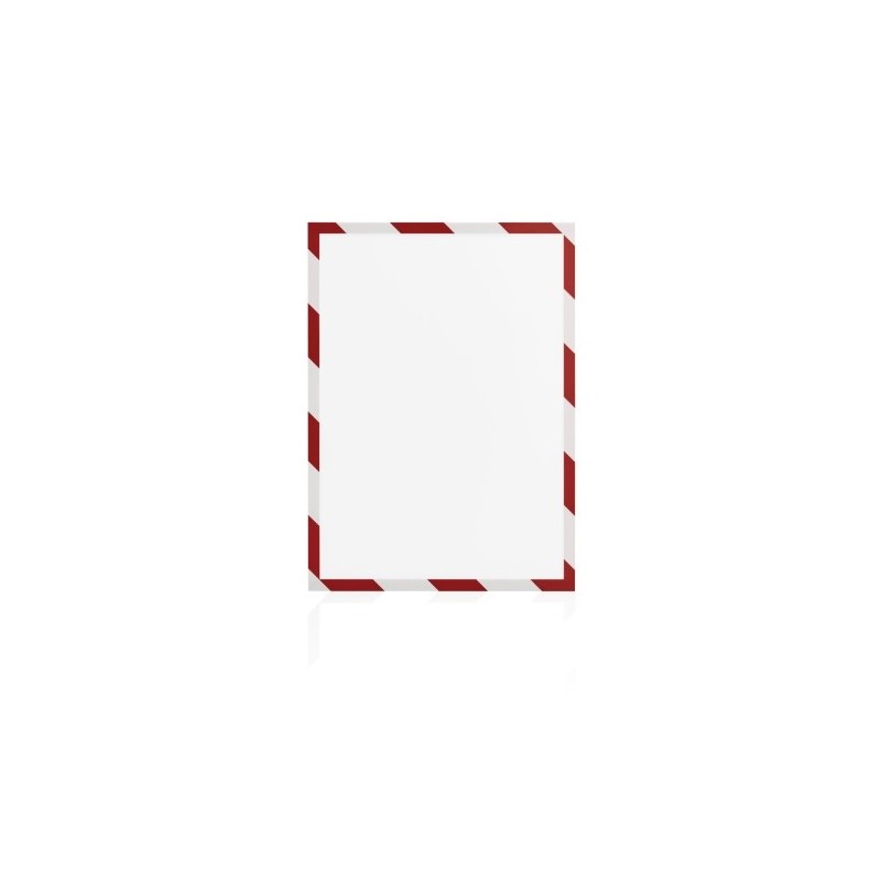 Magnetoplan Magnetofix magnetický rámček A4 bezpečnostný červeno-biely (5ks)