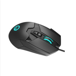 LORGAR herní myš Stricter 579, drátová, OLED display, až 12 000 DPI, RGB, Pixart PMW 3336, 9tl., makra, černá