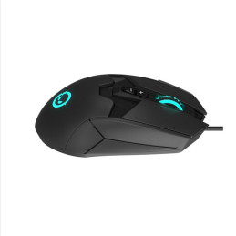 LORGAR herní myš Stricter 579, drátová, OLED display, až 12 000 DPI, RGB, Pixart PMW 3336, 9tl., makra, černá