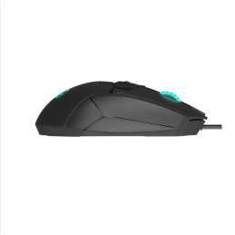LORGAR herní myš Stricter 579, drátová, OLED display, až 12 000 DPI, RGB, Pixart PMW 3336, 9tl., makra, černá