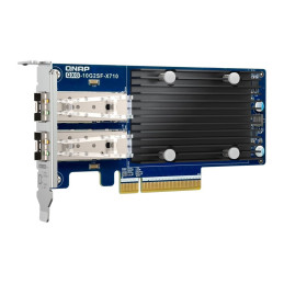 QNAP QXG-10G2SF-X710 - Dvouportová síťová rozšiřující karta SFP+ 10GbE, nízkoprofilové provedení, PCIe Gen3 x8