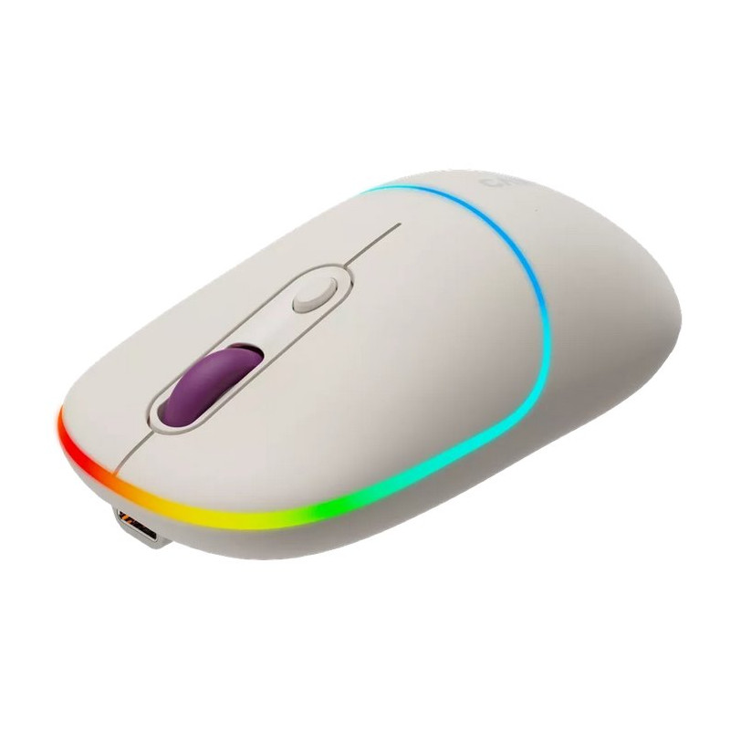 CANYON myš optická bezdrátová MW-22, RGB, 800/1200/1600 dpi, 4 tl, BT+2,4GHz, baterie 650mAh, rice