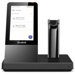 Yealink WH67 náhlavní souprava, DECT, jednoušní, bezdrátové, MS Teams, multifunkční základnová stanice