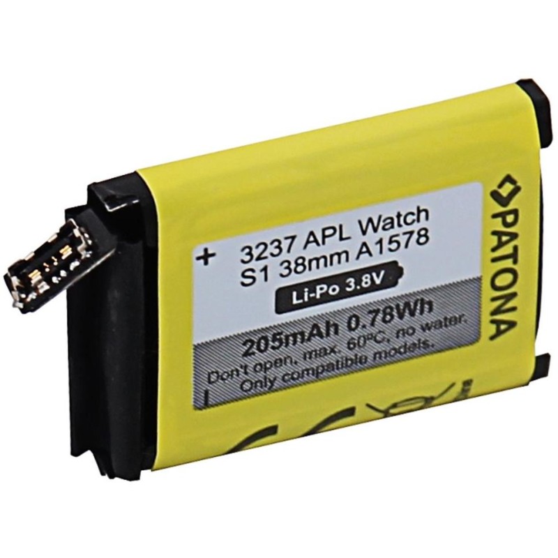 PATONA baterie pro chytré hodinky Apple Watch 1 205mAh A1578 38mm