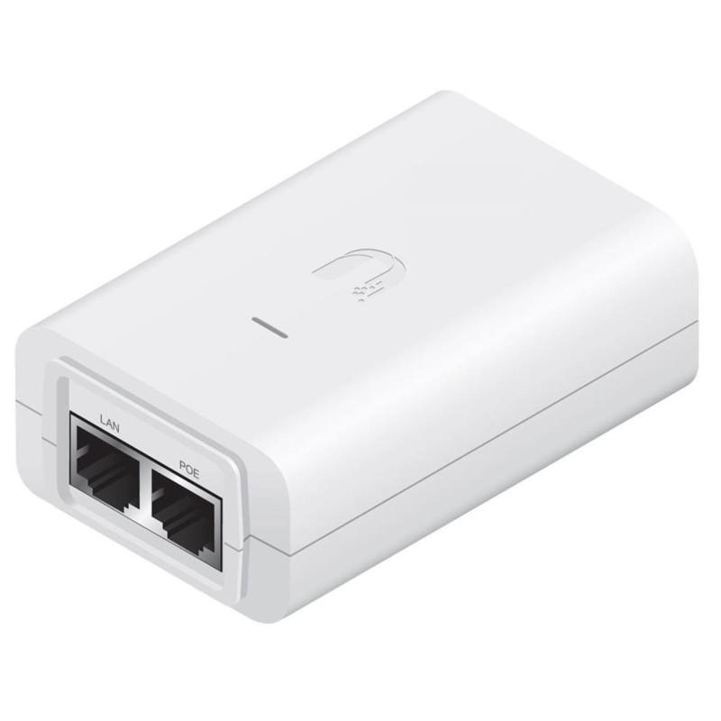 Ubiquiti Gigabitový PoE Injektor 48-24W-WH, 48V/0.5A (24W) - bílý