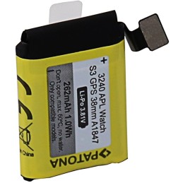 PATONA baterie pro chytré hodinky Apple Watch 3 GPS 262mAh A1847 38mm