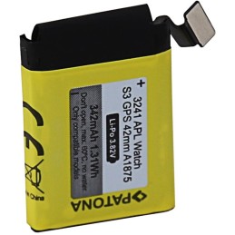 PATONA baterie pro chytré hodinky Apple Watch 3 GPS 342mAh A1875 42mm