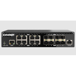 QNAP řízený switch QSW-M3216R-8S8T (8x 10GbE porty + 8x 10G SFP+ porty, poloviční šířka)
