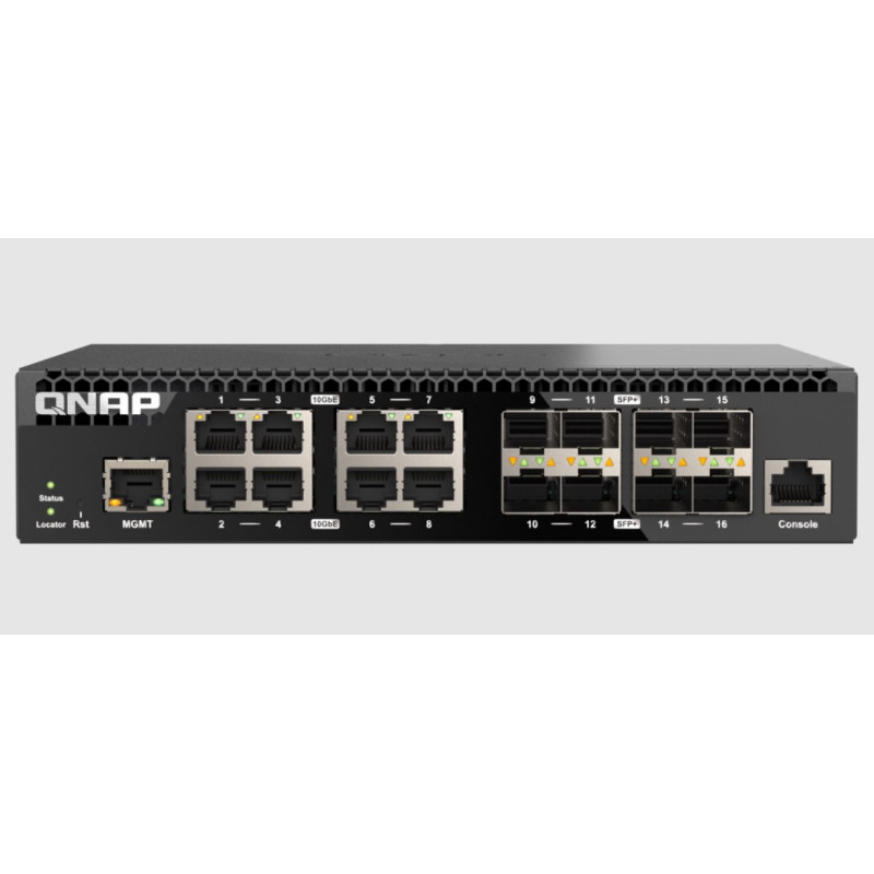 QNAP řízený switch QSW-M3216R-8S8T (8x 10GbE porty + 8x 10G SFP+ porty, poloviční šířka)