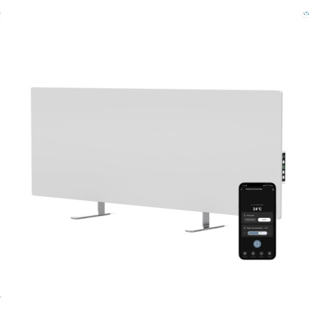 AENO GH3s Chytré Topení, infrared + konvekce, tvrzené sklo,LED displej, 700W, Bílá