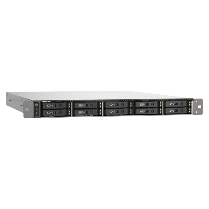 QNAP TS-h1090FU-7232P-64G (AMD EPYC, 64GB ECC RAM, 10x 2,5" U.2/ SATA, 2x PCIe, 2x 2,5GbE, 2x 25GbE)