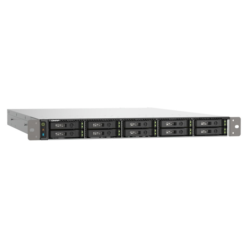 QNAP TS-h1090FU-7302P-128G (AMD EPYC, 128GB ECC RAM, 10x 2,5" U.2/ SATA, 2x PCIe, 2x 2,5GbE, 2x25GbE)