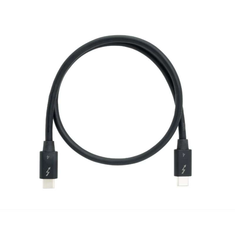 QNAP datový kabel CAB-TBT4-0M5, Thunderbolt 4 40Gb/s, pasivní, USB-C, 0,5m