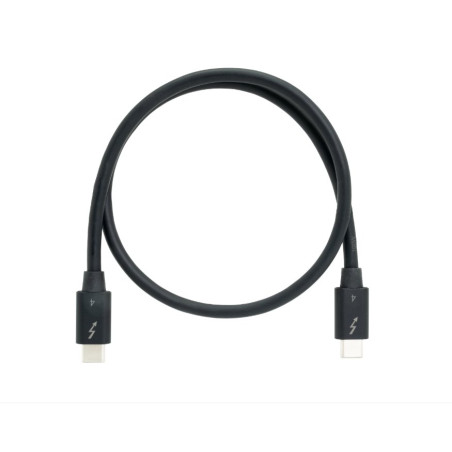 QNAP datový kabel CAB-TBT4-0M5, Thunderbolt 4 40Gb/s, pasivní, USB-C, 0,5m