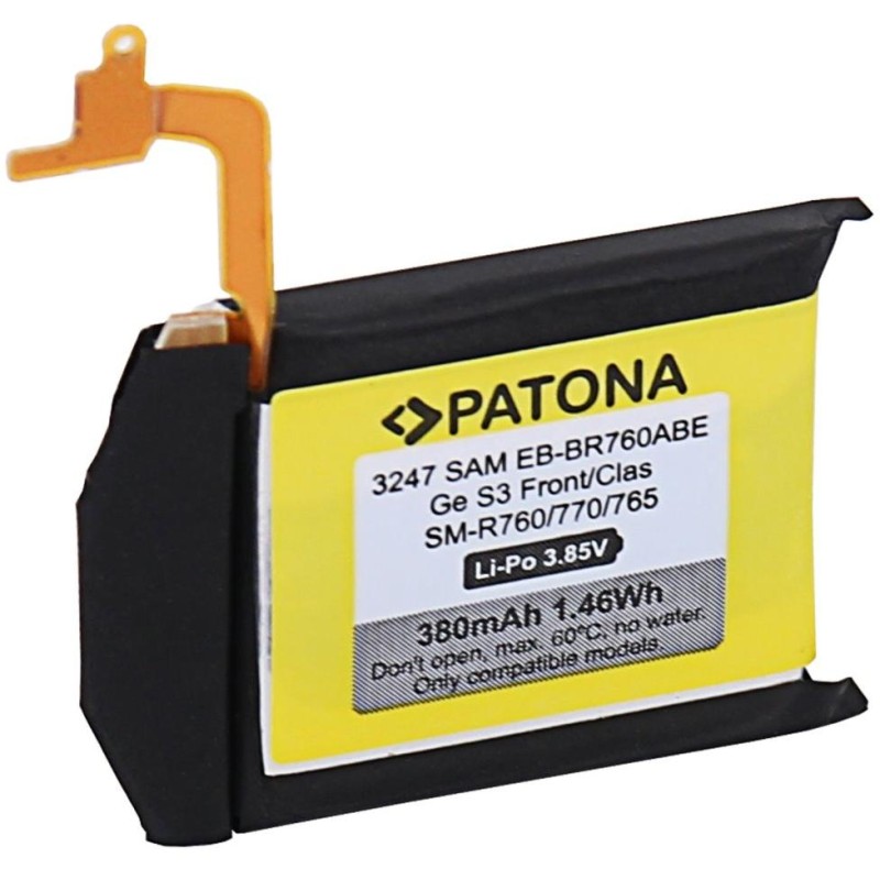 PATONA baterie pro chytré hodinky Samsung Gear S3 380mAh