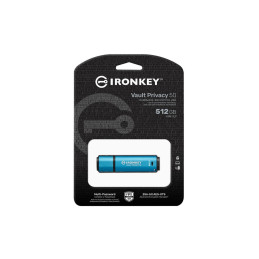 Kingston flash disk 512GB IronKey Vault Privacy 50 AES-256 Encrypted, FIPS 197