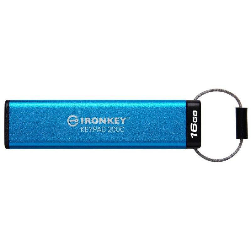 Kingston flash disk 16GB USB-C IronKey Keypad 200C, FIPS 140-3 Lvl 3 (Pending) AES-256