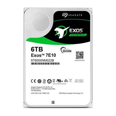 SEAGATE HDD Server Exos 7E10 512E/4kn (SED BASE, 3.5'/ 6TB/ SAS 12Gb/s / 7200rpm)