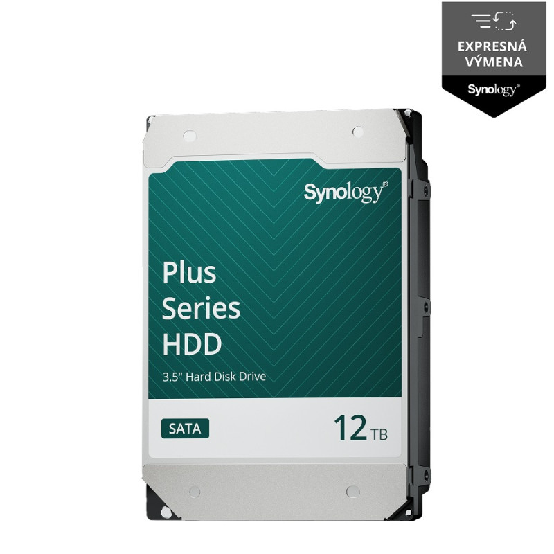Synology HDD Plus SATA 3.5” 12TB HAT3310-12T, 7200ot./min., cache 512MB, 3roky záruka