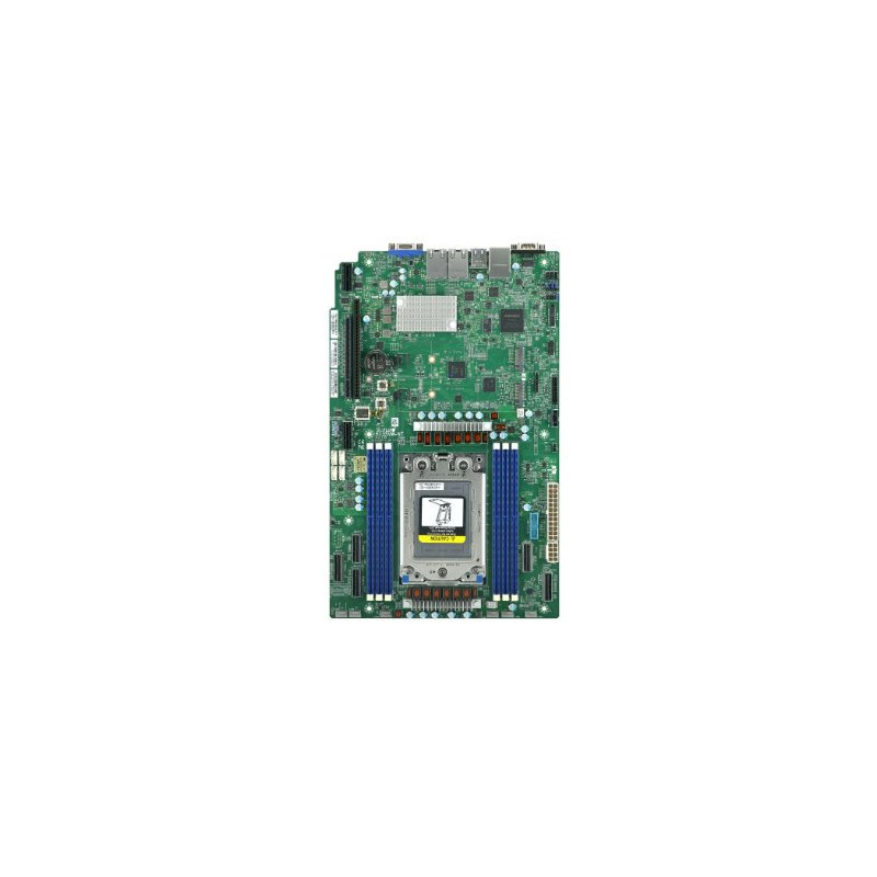 SUPERMICRO MB 1xSP6 (Epyc 8004), 6x DDR5, (3xMCIO Pcie5x8) (2xMCIOx8 Sata), 2xM.2, PCIe 5.0 (1x16 1x32) 2x10Gb,IPMI WIO
