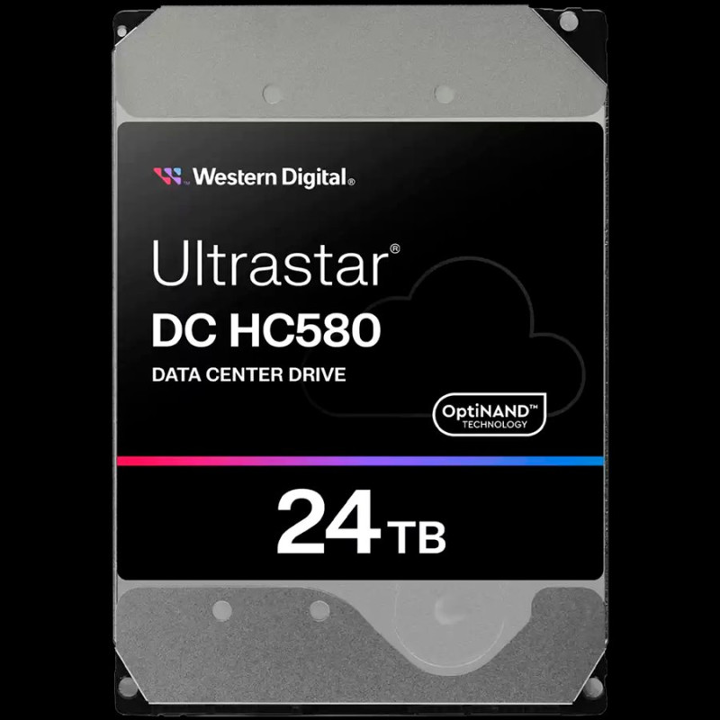 Western Digital Ultrastar DC HC580 3.5in 26.1MM 24000GB 512MB 7200RPM SATA ULTRA 512E SE NP3