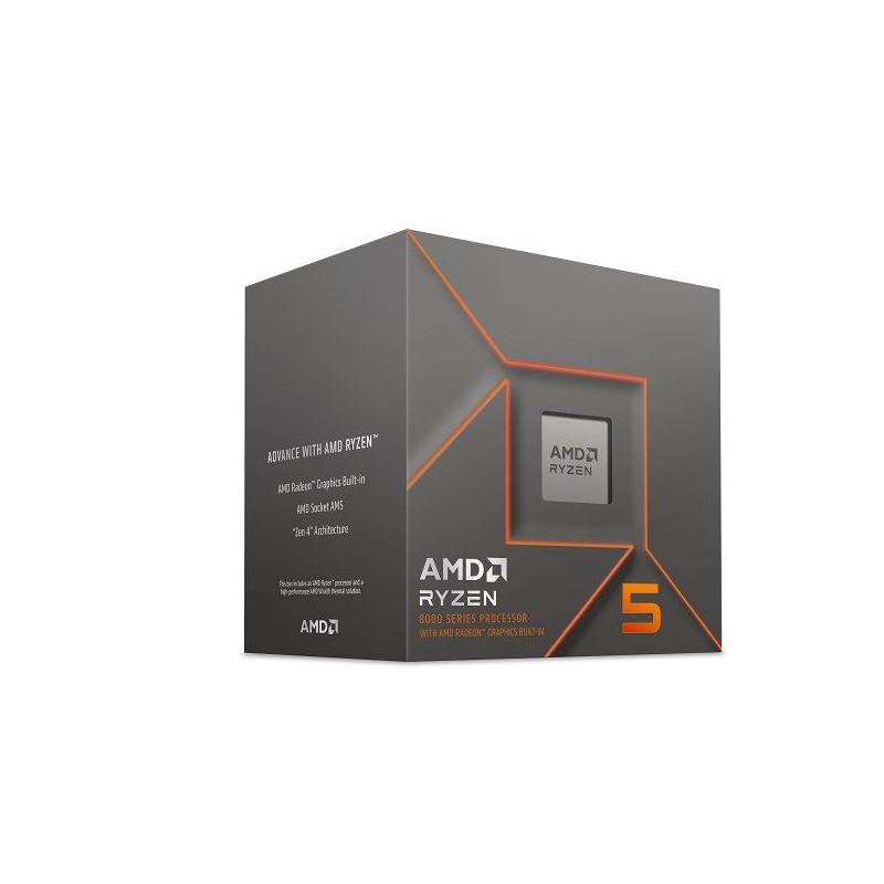 AMD Ryzen 5 6C/12T 8500G (3.5/5.0GHz,22MB,65W,AM5, AMD Radeon 740M Graphics) Box with Wraith Stealth cooler