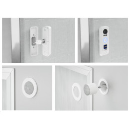 Ubiquiti Video zvonek UniFi Protect UVC-G4 Doorbell Pro PoE Kit, Duální kamera (bílá), 5Mpx s Infra + 8Ppx + PoE zvonek
