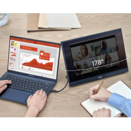 ASUS ZenScreen MB17AHG 17,3" IPS prenosný USB-C monitor 1920x1080 5ms 300cd HDMI 2xUSB-C čierno-šedý