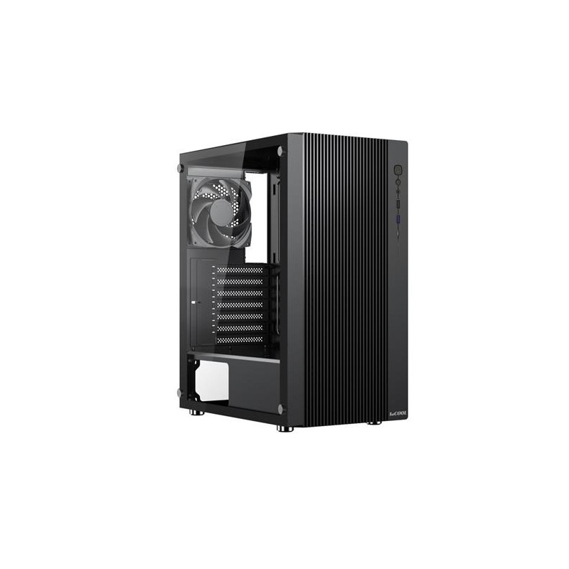 1stCOOL G4 transparent, skrinka ATX, USB3.0, USB-C, 2x ventilátor, čierna