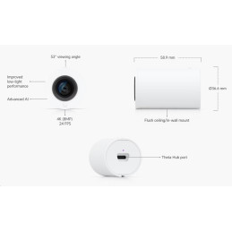Ubiquiti UniFi AI Theta Pro Long-Distance Lens 50° – profi teleobjektiv
