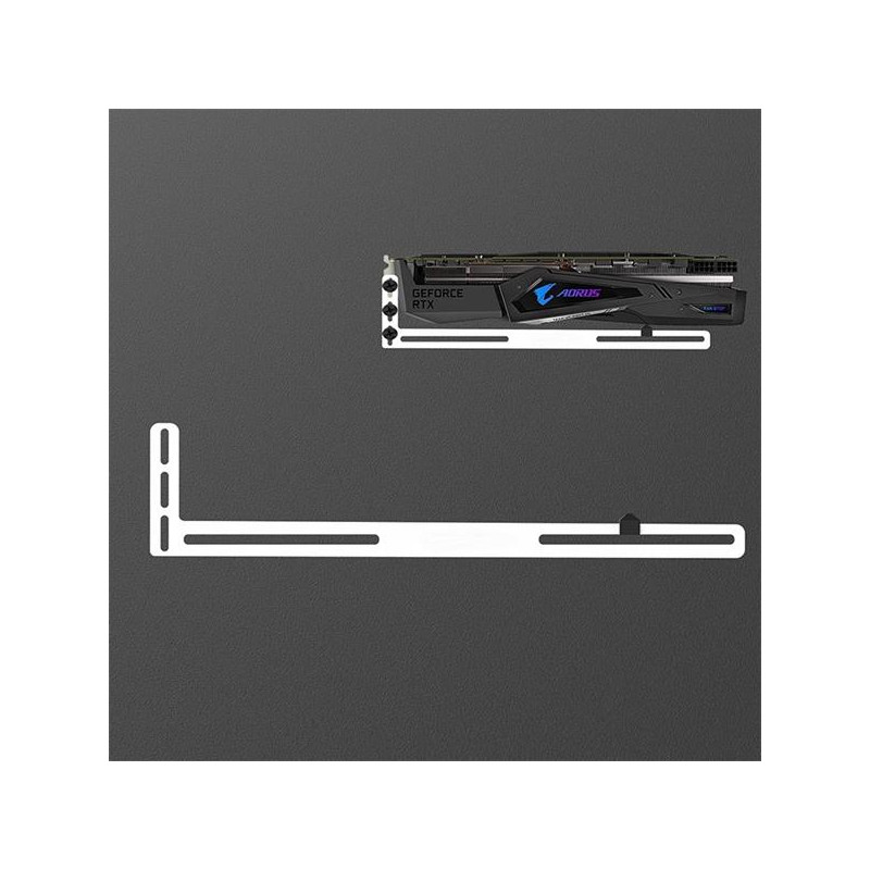 1stCOOL GPU Holder - držiak VGA hliníkový biely