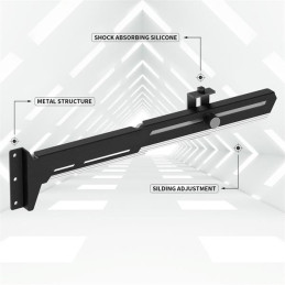 1stCOOL GPU Holder - držiak VGA kovový nastaviteľný čierny