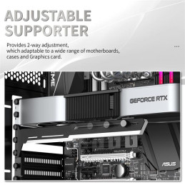 1stCOOL GPU Holder - držiak VGA kovový nastaviteľný čierny