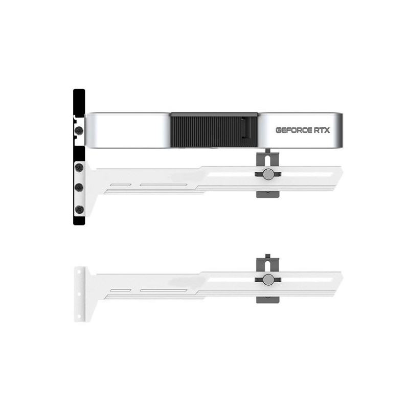 1stCOOL GPU Holder - držiak VGA kovový nastaviteľný biely